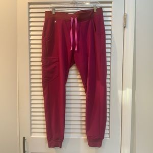 Figs Dark Magenta Zamora Jogger